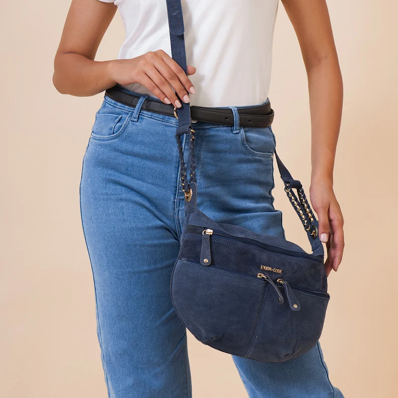 Crossbody Tasche aus 100% echtem Leder, Größe 33x3,8x25,4 cm, Weinrot