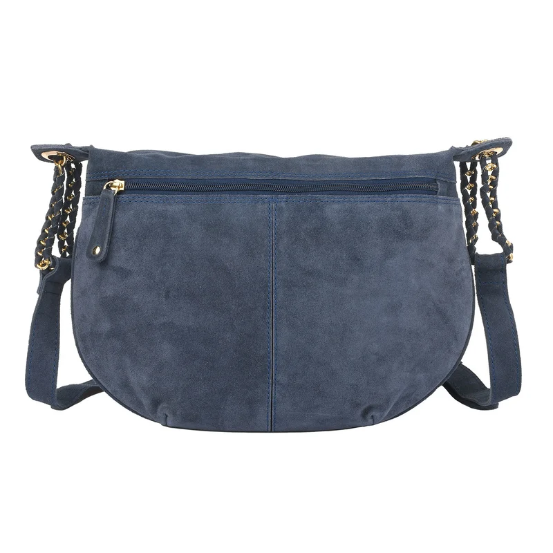 Crossbody Tasche aus 100% echtem Leder, Größe 33x3,8x25,4 cm, Weinrot