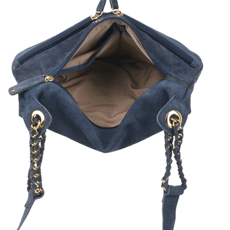 Crossbody Tasche aus 100% echtem Leder, Größe 33x3,8x25,4 cm, Weinrot