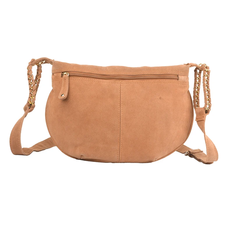 Crossbody Tasche aus 100% echtem Leder, Größe 33x3,8x25,4 cm, Weinrot