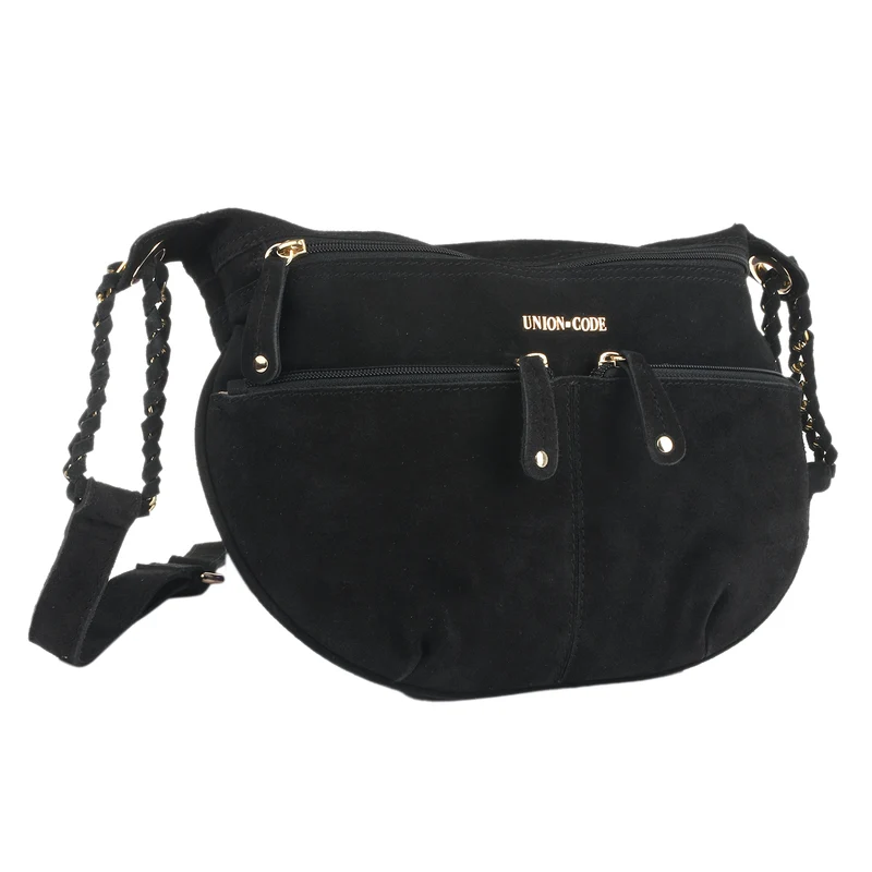 Crossbody Tasche aus 100% echtem Leder, Größe 33x3,8x25,4 cm, Weinrot