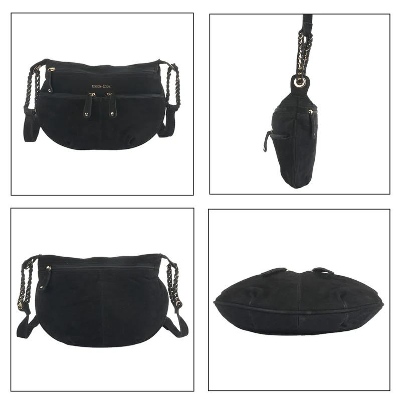 Crossbody Tasche aus 100% echtem Leder, Größe 33x3,8x25,4 cm, Weinrot
