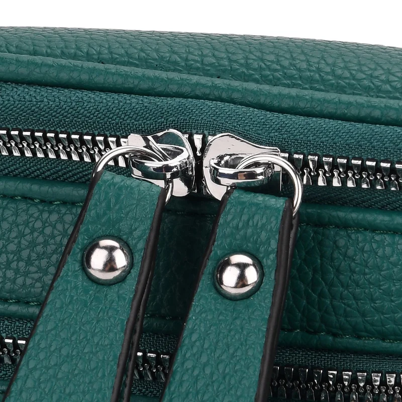 Crossbody-Bag im Steppdesign, 22x8x19 cm, Petrol