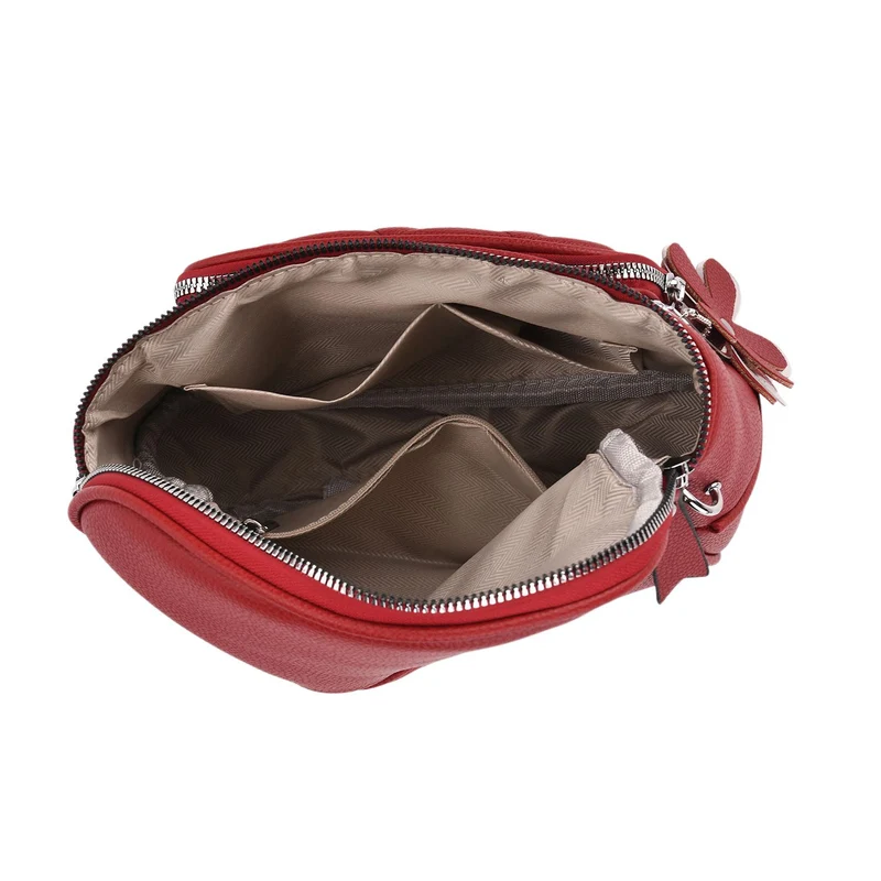 Crossbody-Bag im Steppdesign, 22x8x19 cm, Petrol