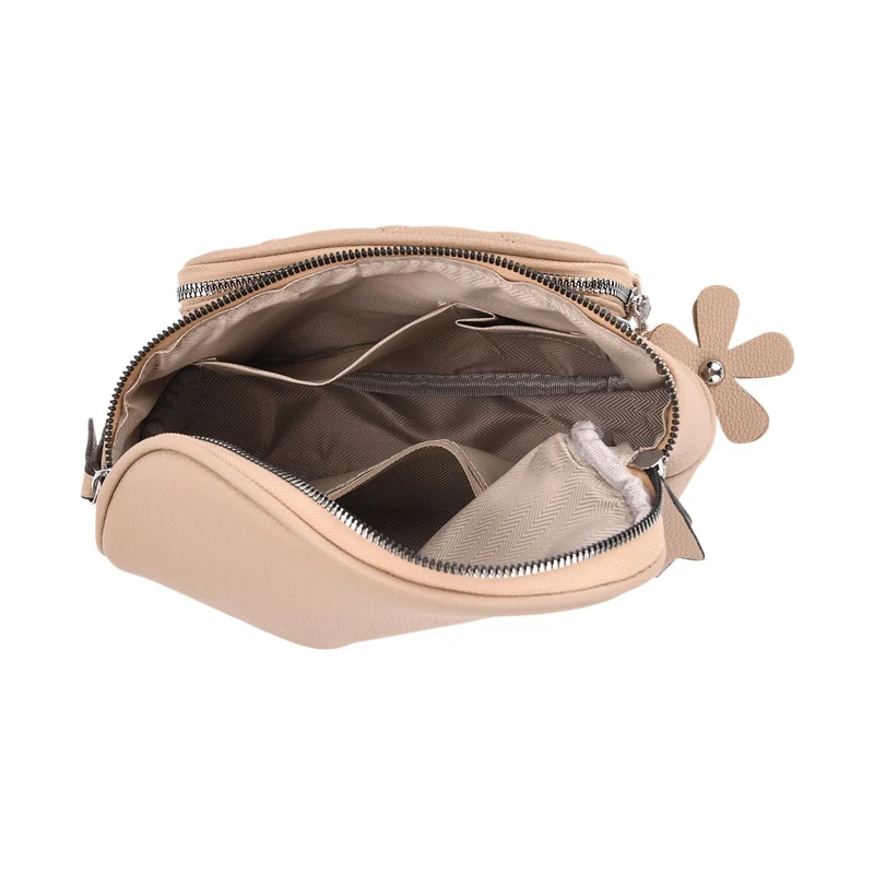 Crossbody-Bag im Steppdesign, 22x8x19 cm, Petrol