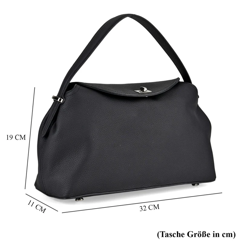 Echtleder Umhängetasche 32 x 19 x 11 cm Khaki