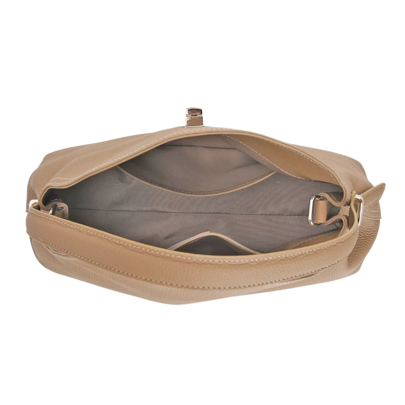Echtleder Umhängetasche 32 x 19 x 11 cm Khaki