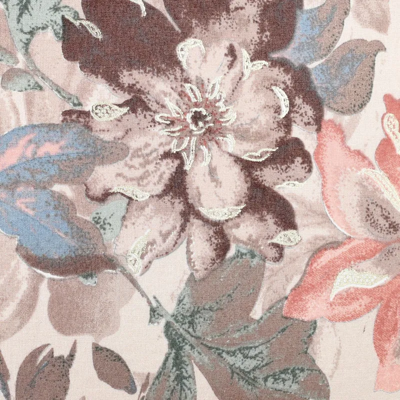 2er Set - Handtasche und Geldbörse, Baumwolle, Mehrfarbige Floral