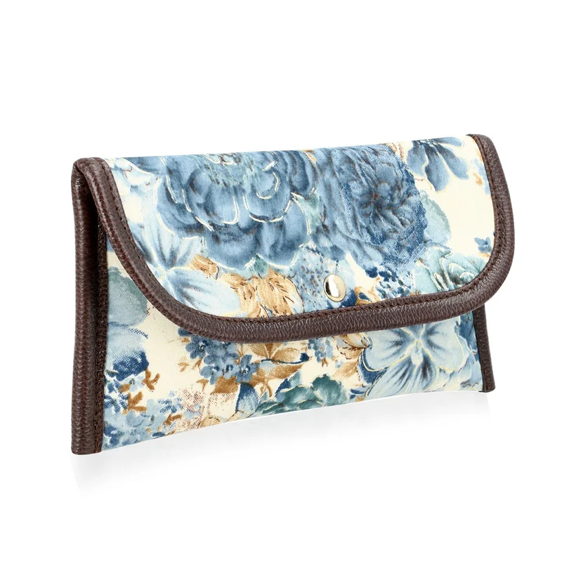 2er Set - Handtasche und Geldbörse, Baumwolle, Mehrfarbige Floral