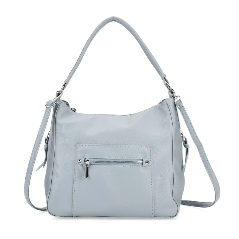 Crossbody-Tasche mit mehreren Reißverschlusstaschen, 31x13x28 cm, Khaki