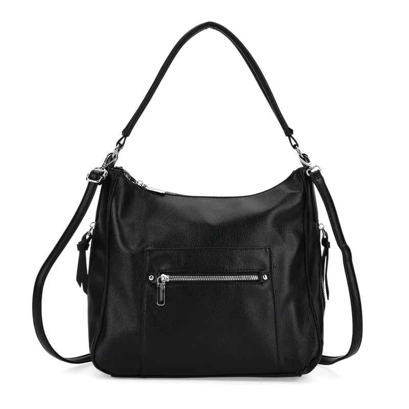 Crossbody-Tasche mit mehreren Reißverschlusstaschen, 31x13x28 cm, Khaki