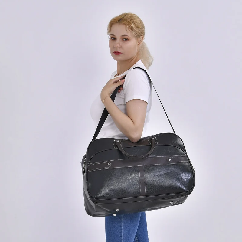 Stylische XL-Reisetasche - Vielseitige und elegante Tasche, 51x33x22cm, Schwarz