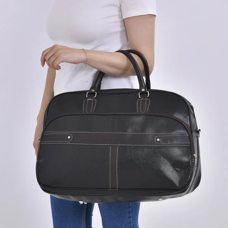 Stylische XL-Reisetasche - Vielseitige und elegante Tasche, 51x33x22cm, Schwarz