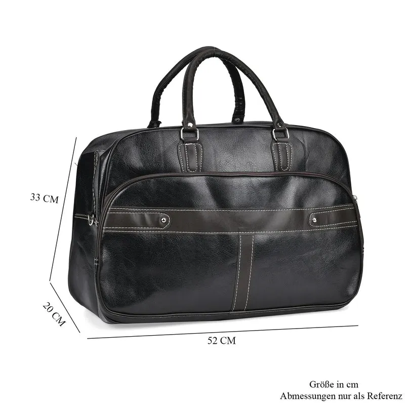 Stylische XL-Reisetasche - Vielseitige und elegante Tasche, 51x33x22cm, Schwarz