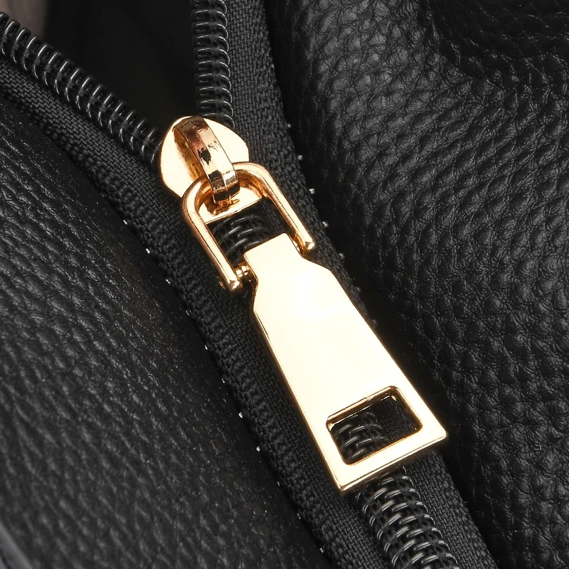 2er-Set Echtleder-Shopper, stilvolle Handtaschen mit passendem Reißverschluss-Etui, Bordeaux