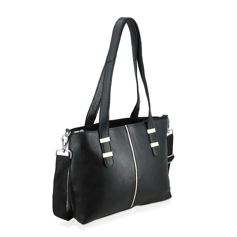 Elegante Echtleder Umhängetasche mit Krokoprägung, 33 x 10 x 27 cm, Burgunder