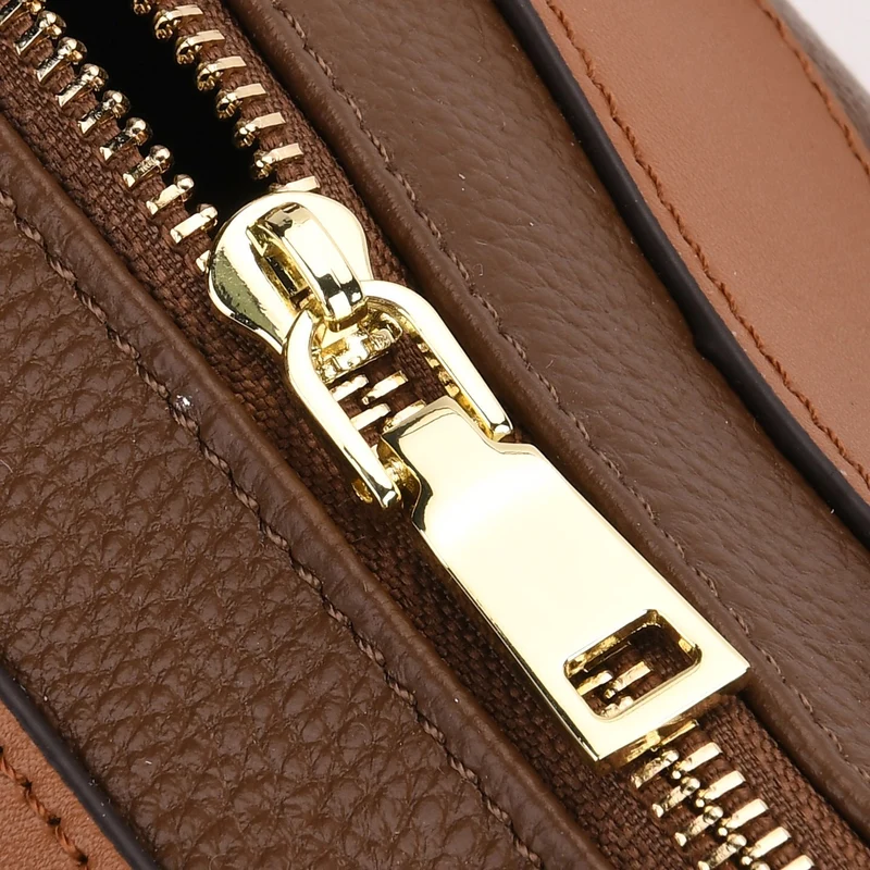 Echtleder-Duffle-Crossbody-Bag im Klassik-Design, 25,5x13x13,5 cm, Schwarz