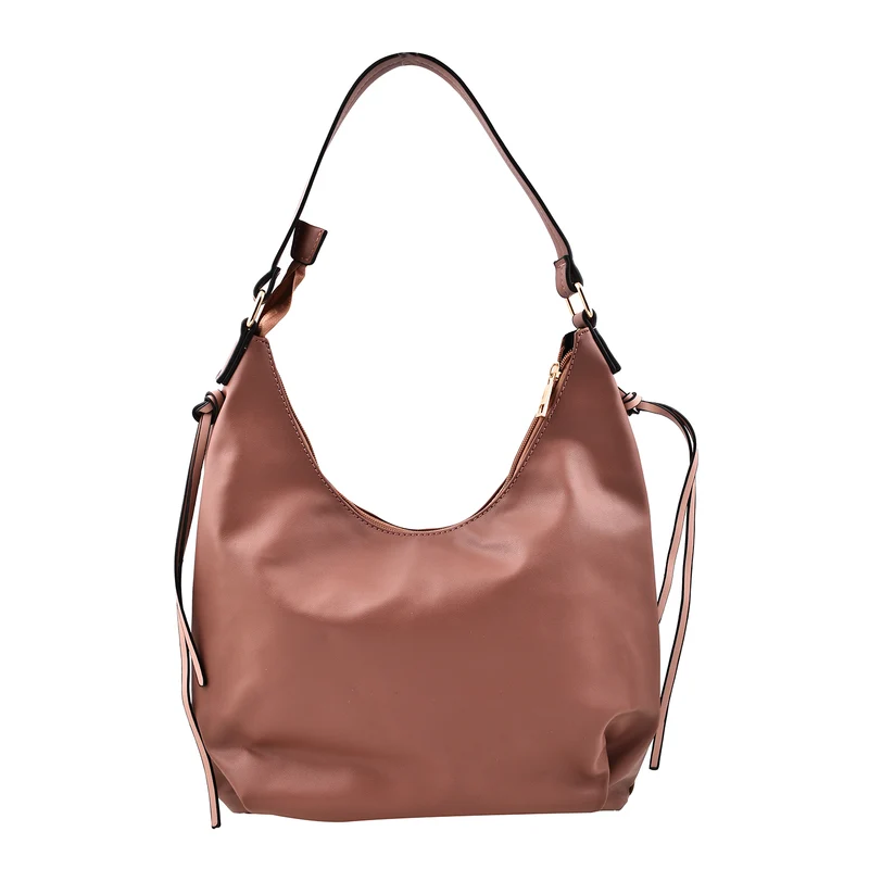 Hobo Tasche mit Schulterriemen 28x11x25 cm, Braun