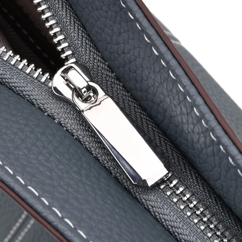 Echtleder Modische, geräumige Kontrastfarbene Tasche mit Verschluss, Größe: 33x13x29 cm, Rot