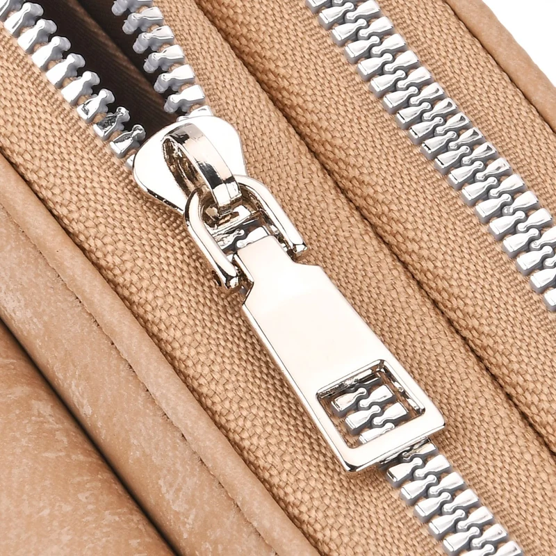 Crossbody-Tasche mit RFID-Schutz und Muster-Schulterriemen, 19x6x11 cm, Grün