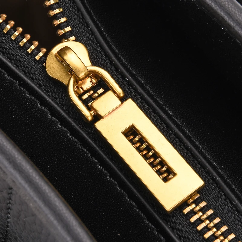Shopper Tasche aus Echtleder mit Zierschnalle und Doppelgriffen, Metallfüße, 25x11x32 cm, Khaki