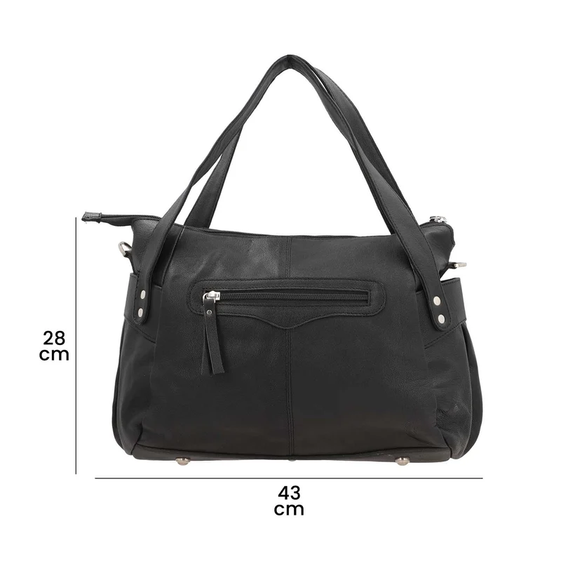 100% echte Leder Handtasche RFID Schutz, 43x28x7,5 cm, hellgrün