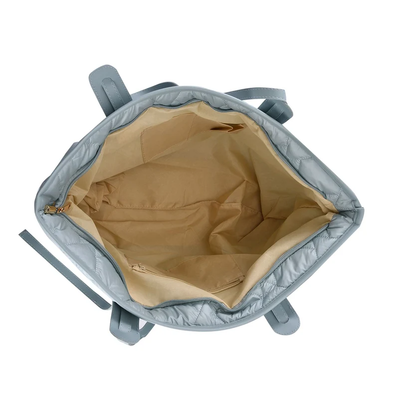 Geräumige & leichte Tote Bag mit Schultergurt, 56x30x16cm, Blau