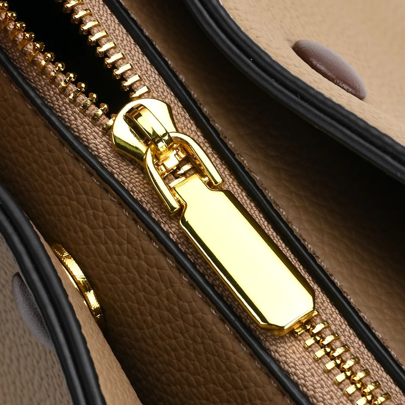 Echtes Leder - Vielseitige Tasche mit abnehmbarem Schulterriemen, 30x14x24 cm, Rosa