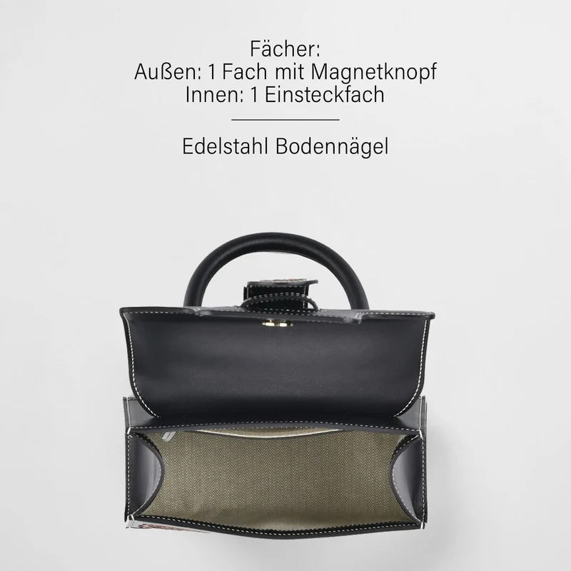 GRAND PELLE Elite Kollektion - Exklusive Handgravierte Leder-Satchelhandtasche mit Floralem Meisterwerk, Größe 23 x 16,5 x 9,5 cm, rot