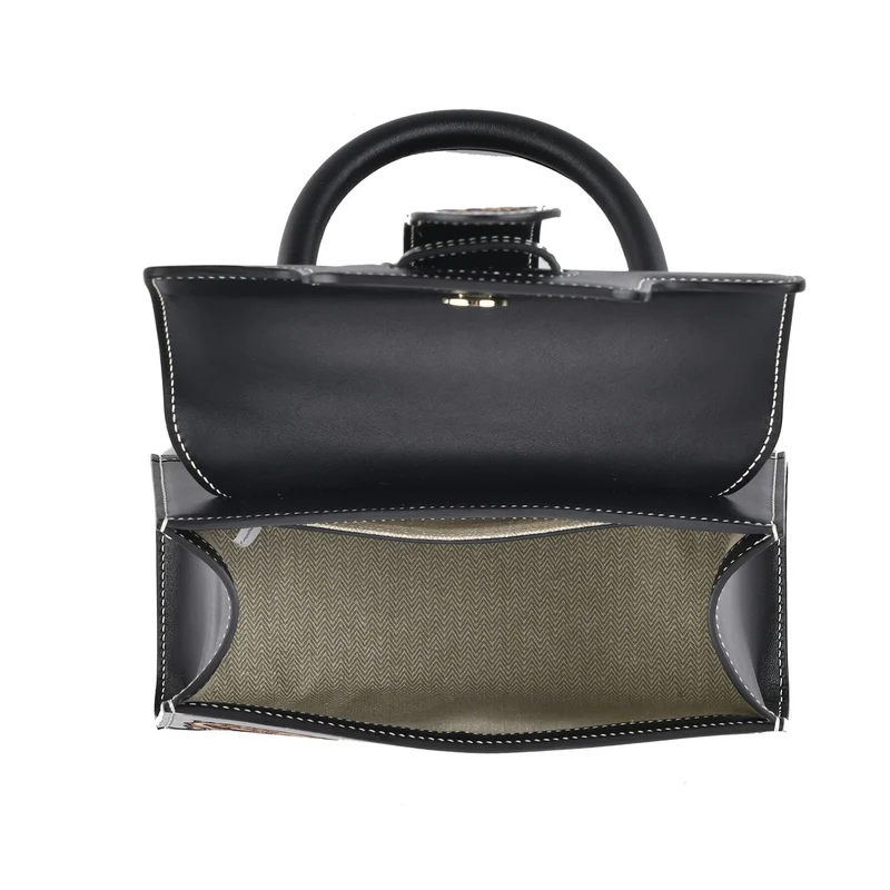 GRAND PELLE Elite Kollektion - Exklusive Handgravierte Leder-Satchelhandtasche mit Floralem Meisterwerk, Größe 23 x 16,5 x 9,5 cm, rot