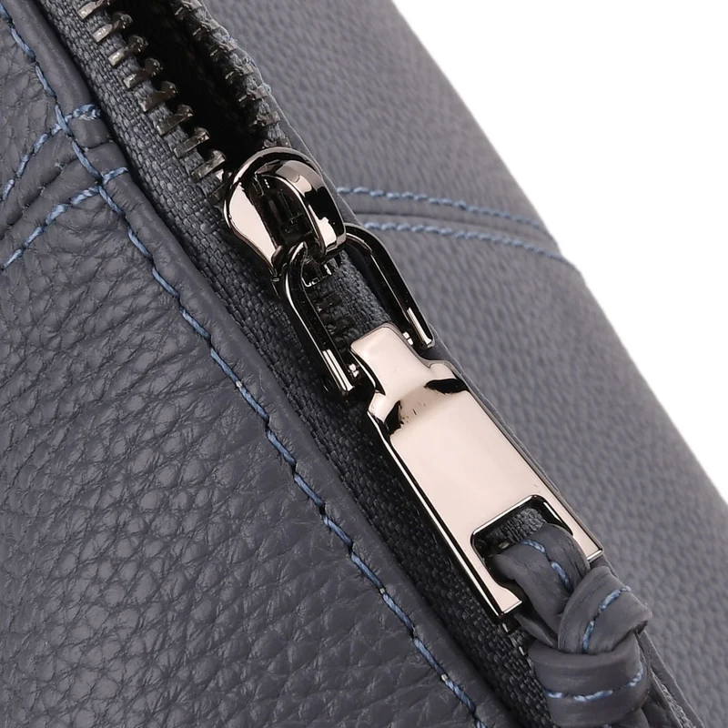 Echtleder-Hobo-Bag mit abnehmbarem Schulterriemen, 41x10x35 cm, Altrosa