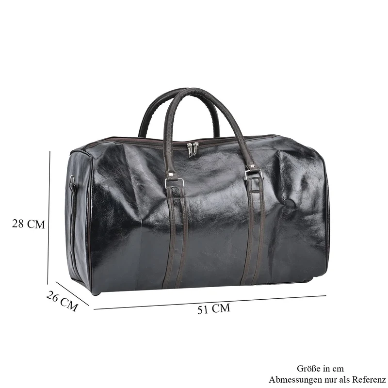 Stylische XL-Reisetasche - Vielseitige Tasche, Maße 50x26x28cm, Schwarz