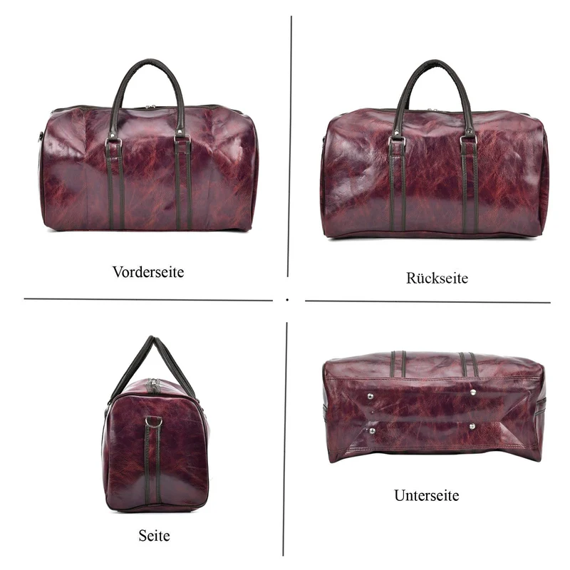 Stylische XL-Reisetasche - Vielseitige Tasche, Maße 50x26x28cm, Schwarz