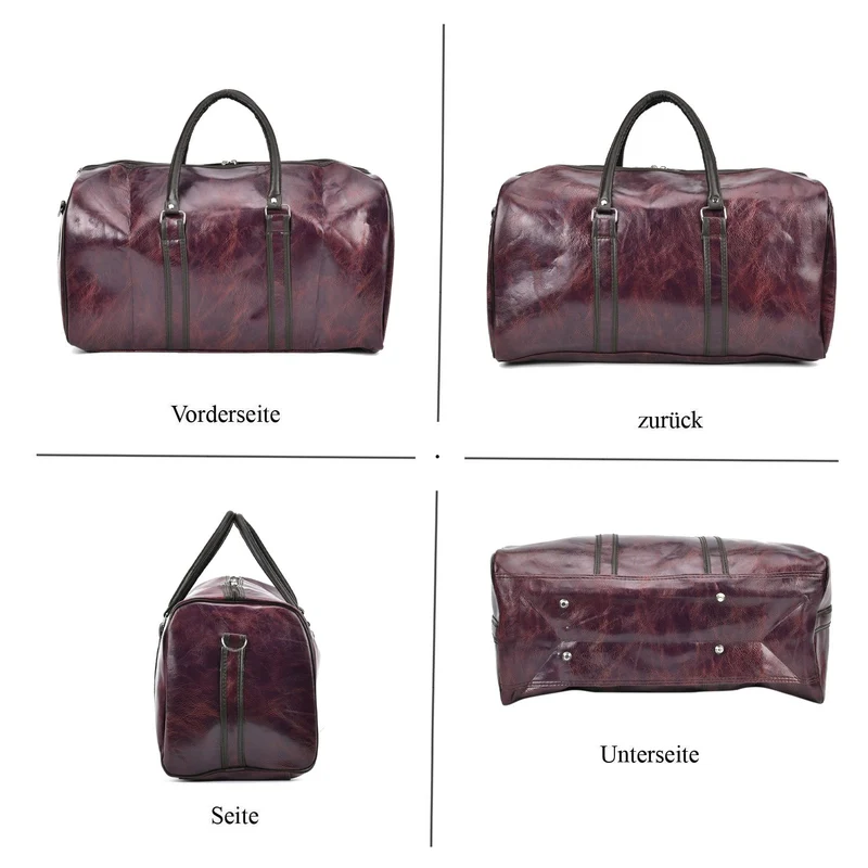 Stylische XL-Reisetasche - Vielseitige Tasche, Maße 50x26x28cm, Schwarz