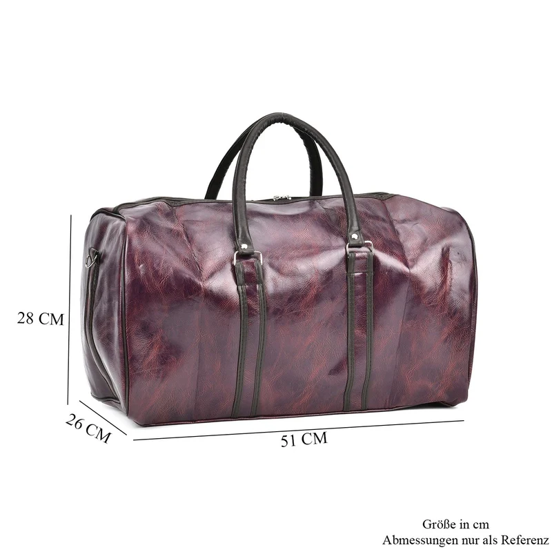 Stylische XL-Reisetasche - Vielseitige Tasche, Maße 50x26x28cm, Schwarz