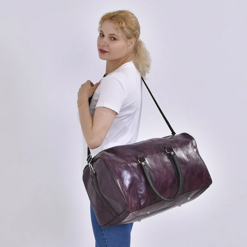 Stylische XL-Reisetasche - Vielseitige Tasche, Maße 50x26x28cm, Schwarz