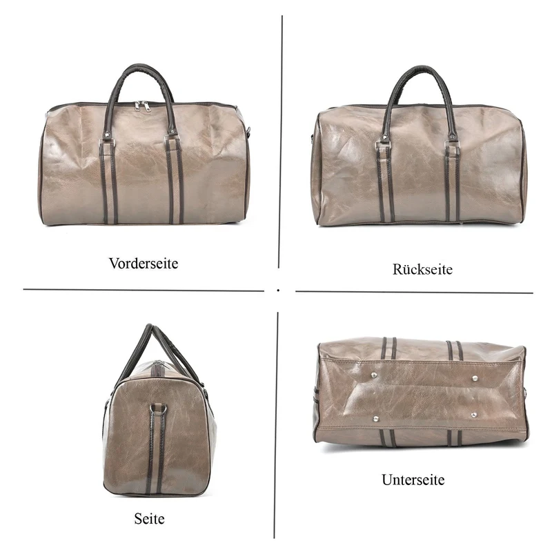Stylische XL-Reisetasche - Vielseitige Tasche, Maße 50x26x28cm, Schwarz