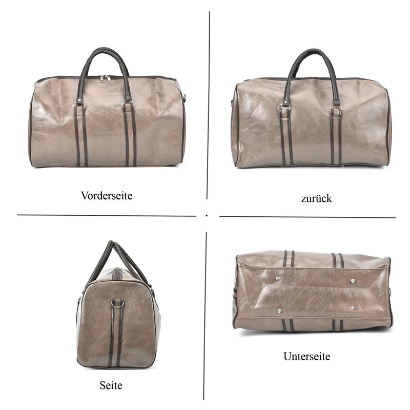 Stylische XL-Reisetasche - Vielseitige Tasche, Maße 50x26x28cm, Schwarz