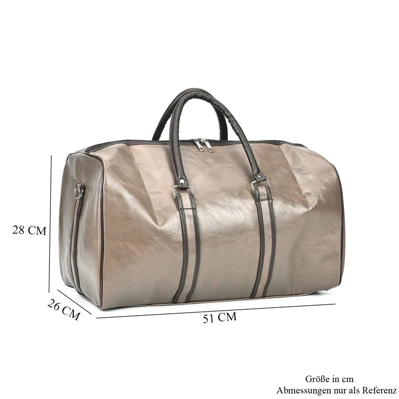 Stylische XL-Reisetasche - Vielseitige Tasche, Maße 50x26x28cm, Schwarz