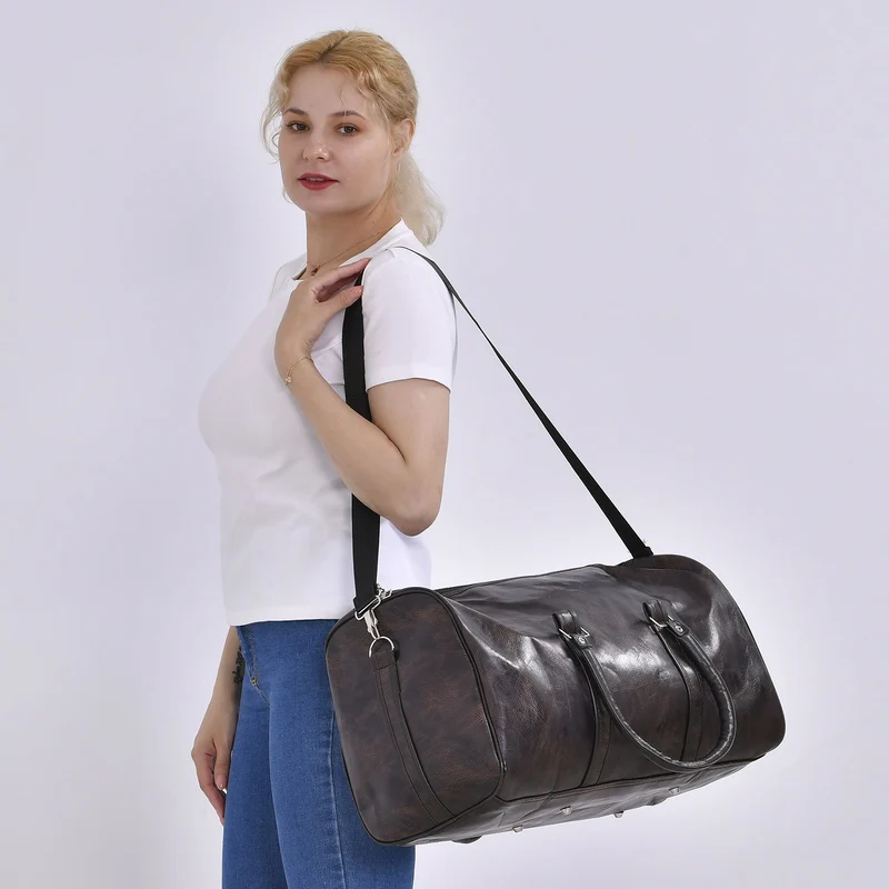 Stylische XL-Reisetasche - Vielseitige Tasche, Maße 50x26x28cm, Schwarz