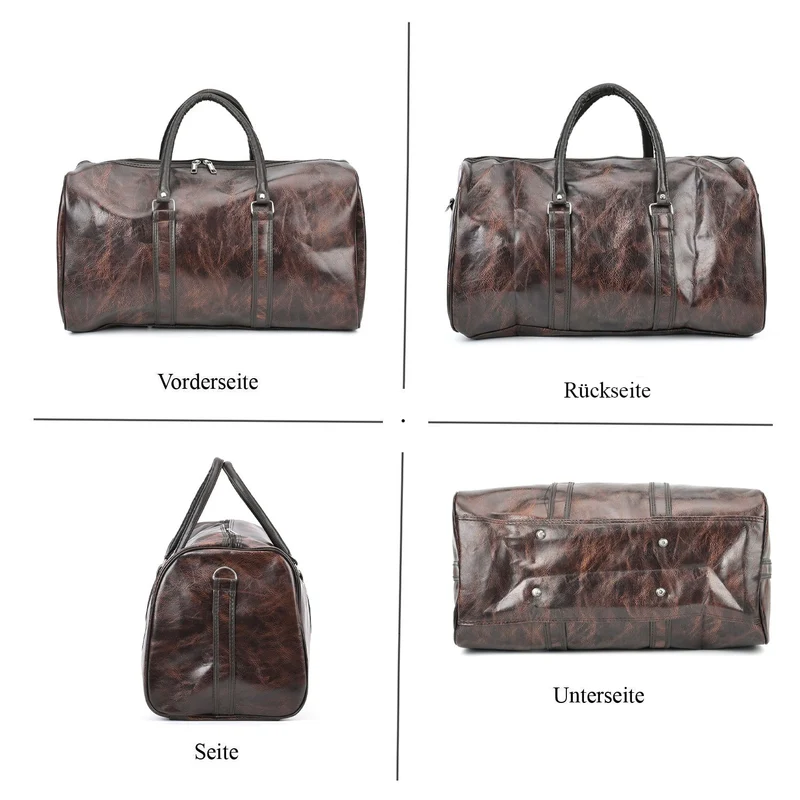 Stylische XL-Reisetasche - Vielseitige Tasche, Maße 50x26x28cm, Schwarz