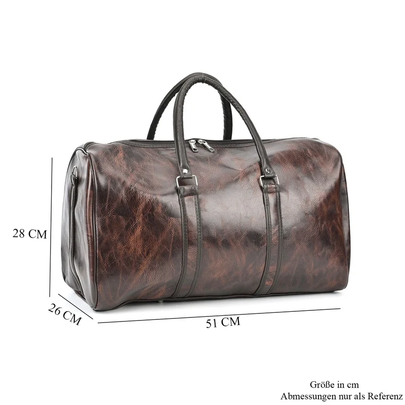 Stylische XL-Reisetasche - Vielseitige Tasche, Maße 50x26x28cm, Schwarz