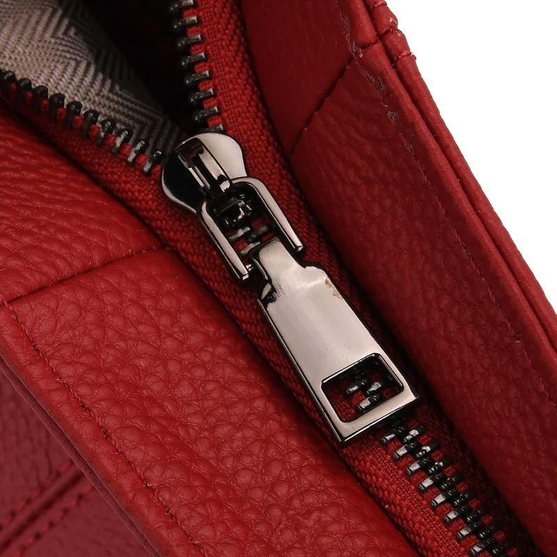 100% Echtleder-Crossbody-Tasche mit 3 Tragevarianten, 32x12x25 cm, Cognac