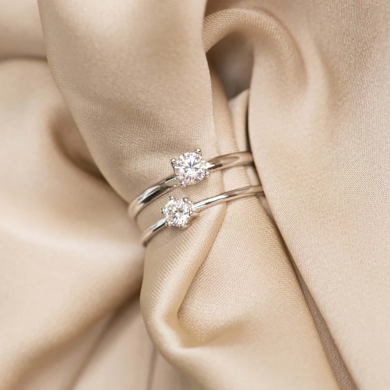 Isabel Bernard Saint Germain Abelle 14 Karat | Weißgold Ring IB330024-48