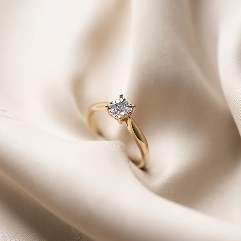 Isabel Bernard De la Paix Hanaé 14 Karat | Gold Ring | Diamant 0.14 Karat | IBD330008-60