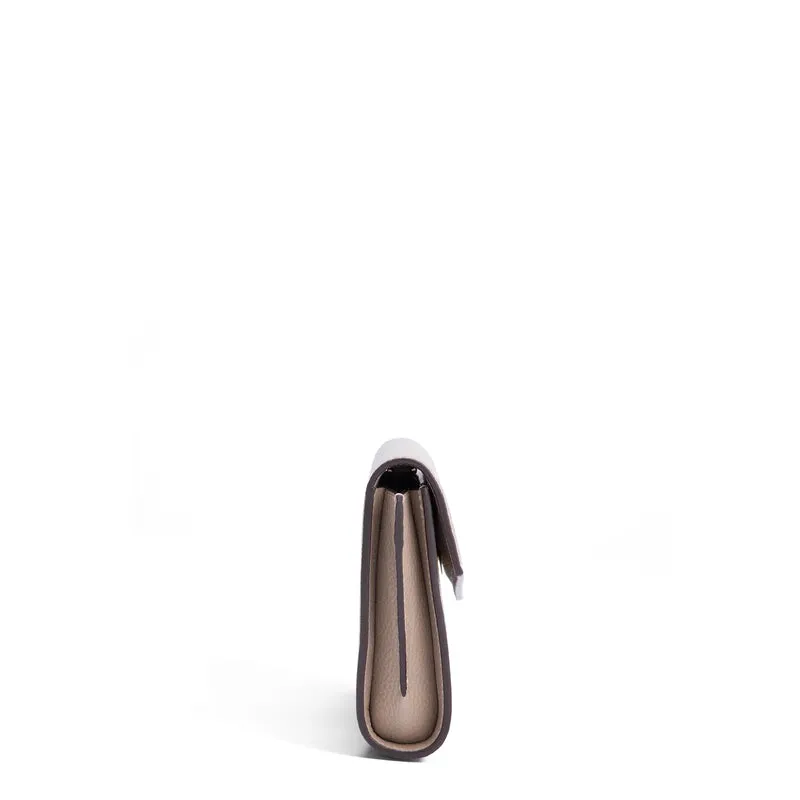 Isabel Bernard Honoré Lina Taupe Clutch Mit Abnehmbarer Schulterkette IB21135-078