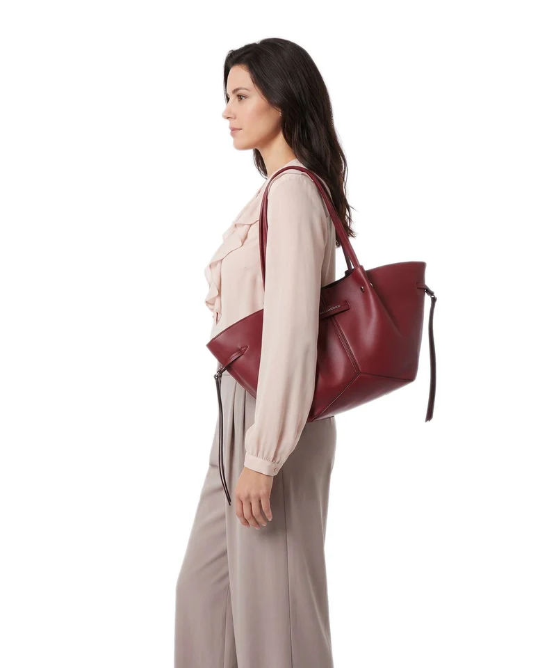 Karl Lagerfeld K/Pierced Small Shopper dark cherry