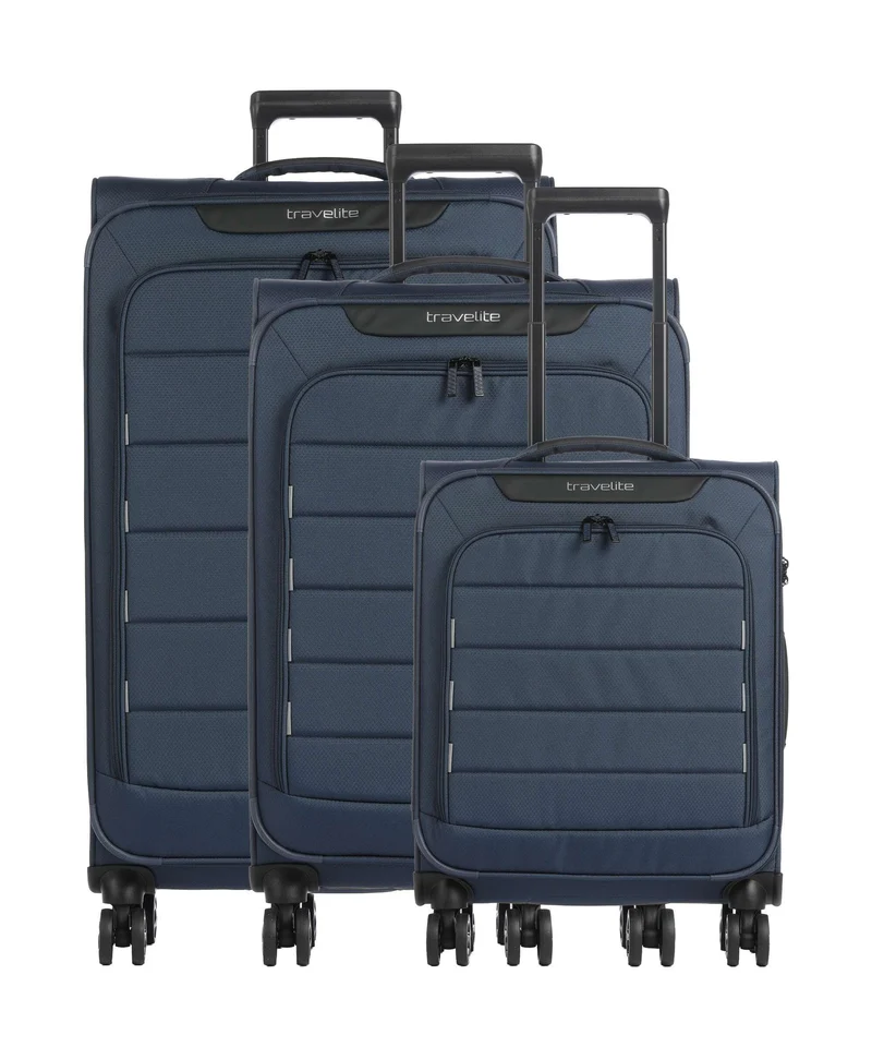 Travelite Skaii 4-Rollen Trolley Set navy