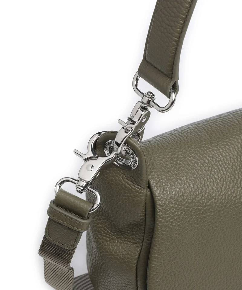 Mandarina Duck Mellow Leather Schultertasche winter olive