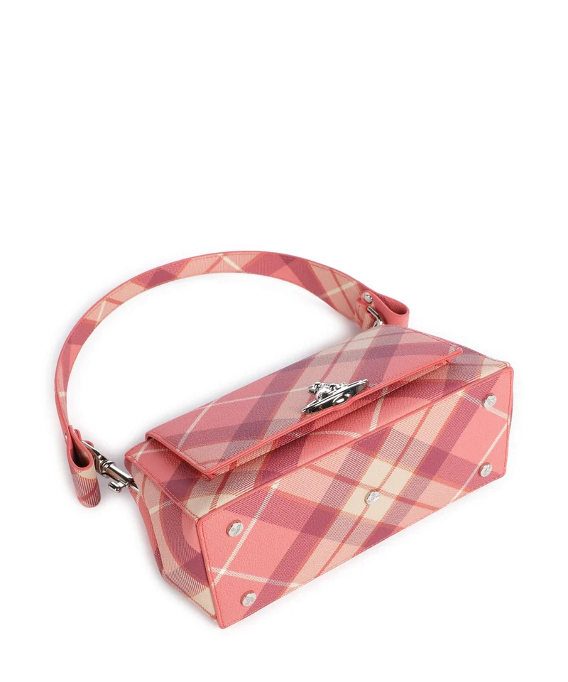 Vivienne Westwood Hazel Buccia D'Arancia Medium Schultertasche fraser pink